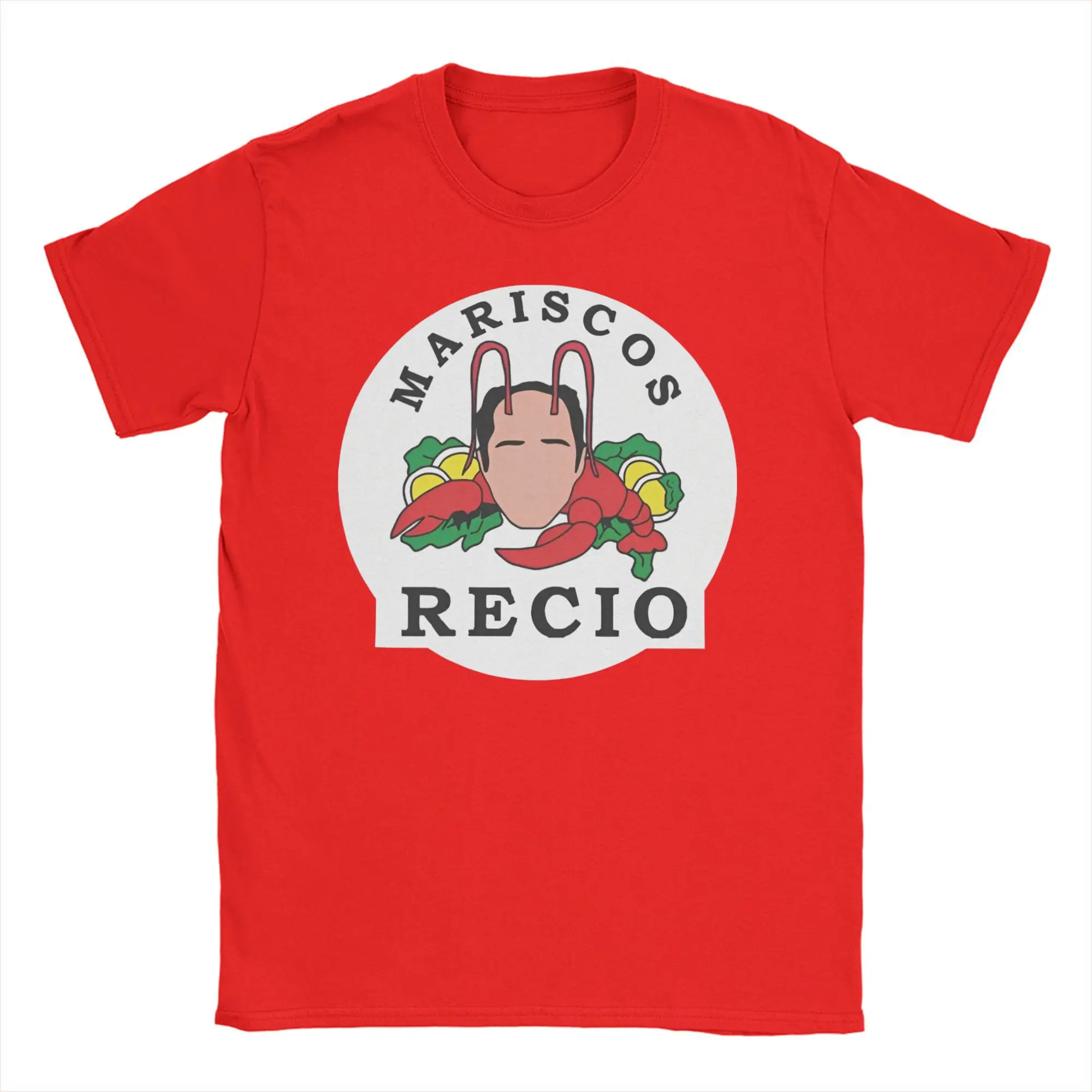 Camisetas de Antonio Mariscos Recio para hombre y mujer, camiseta novedosa 100% de algodón, camisetas de Humor de mariscos, ropa de manga corta de talla grande