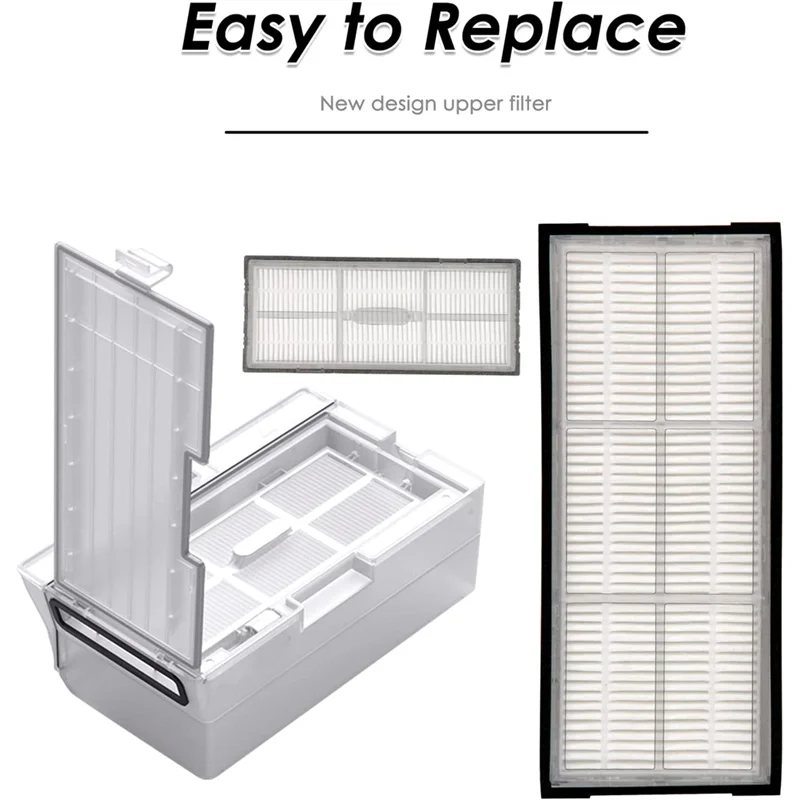 Filtro de vacío de repuesto YCOC-Hepa para Xiaomi Roborock S8 Pro Ultra S8 S8 + S7 S7 + S7 Maxv Ultra, Par de repuesto para aspiradora