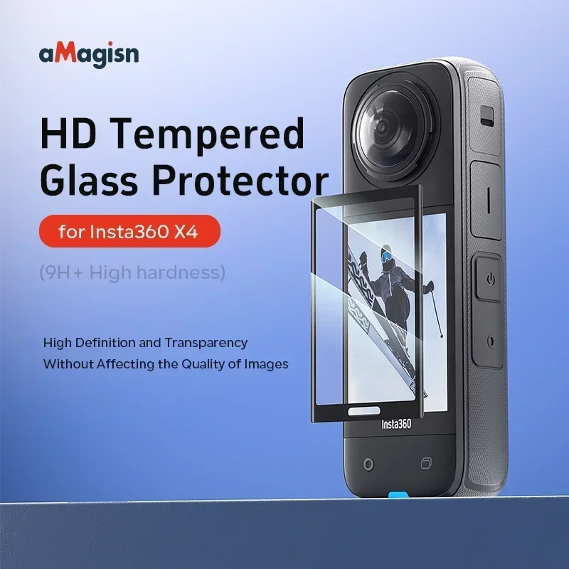 Tempered Glass Screen Protector for Insta360 X4 Screen Anti-scratch Protective Film for X4 Action Camera Accessories