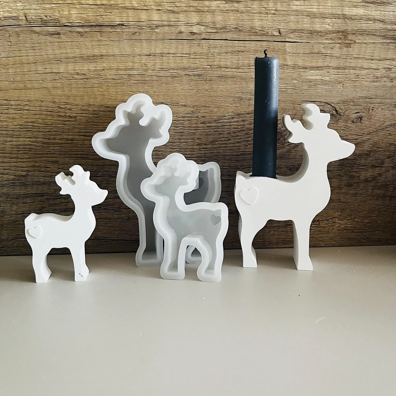 Weihnachten Elch Aromatherapie Ornament Form Hirsch Kerzenständer Silikonform Weihnachtsdekoration Elch Tropfformen