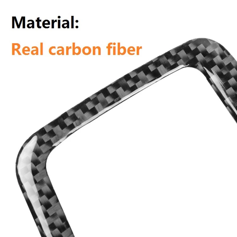 For Lancer 2008-2015 Carbon Fiber Car Reading Light Panel Lamp Sticker Cover Trim Frame Accessories Eco-Friendly