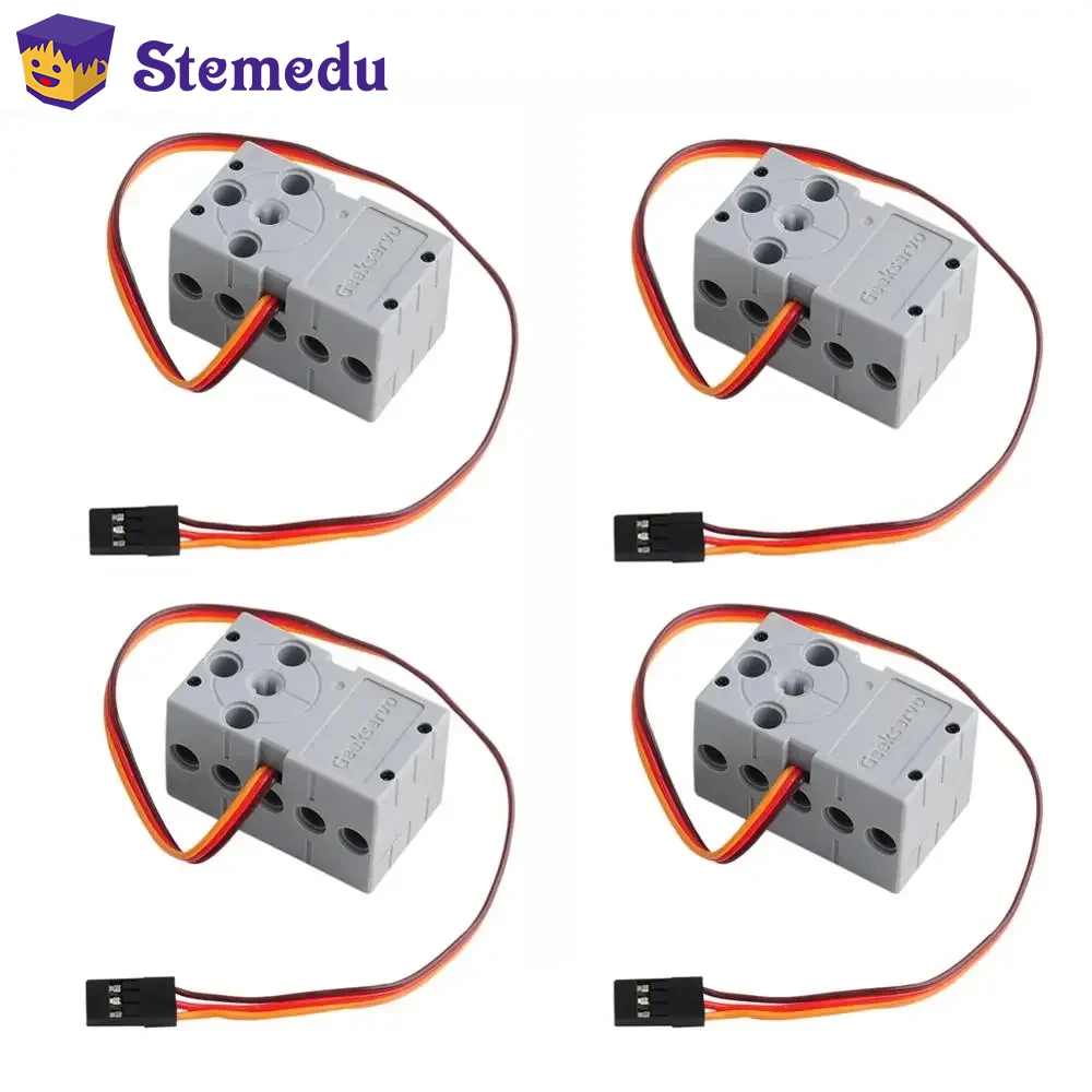 4PCS Mini Portable 360° 2KG Grey Servo Motor Remote Control Models Parts for Geekservo Geek Servo Micro:bit Raspberry Pi DIY Toy