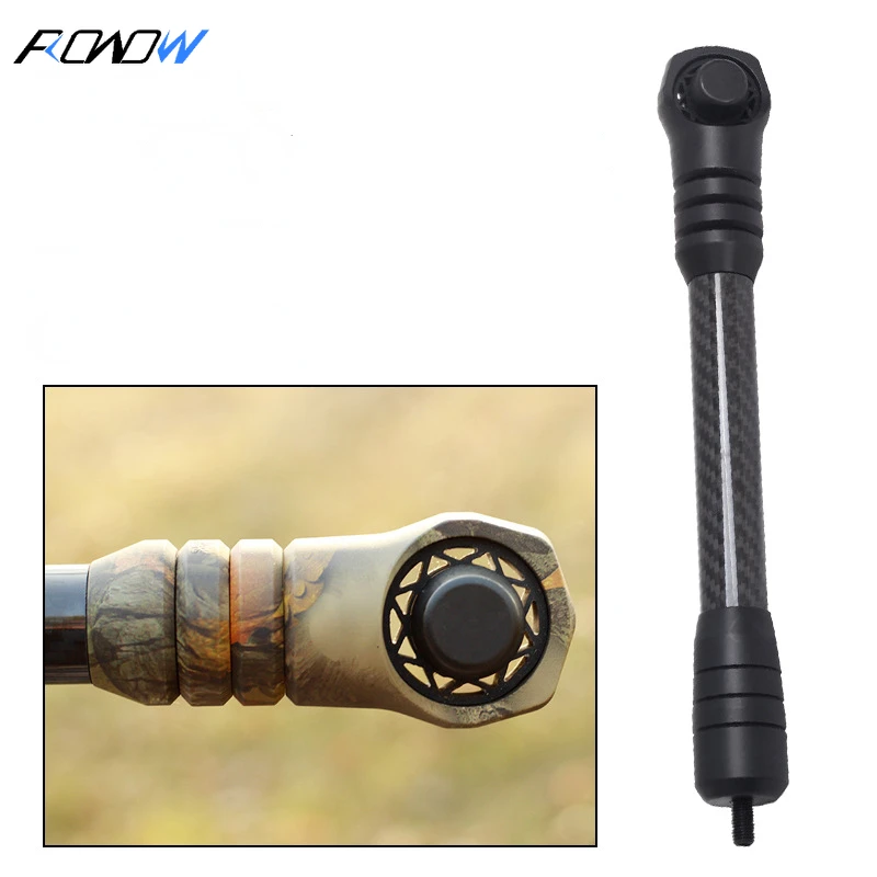 

ROWOW Vertex TP640-8 Shock Absorber Compound Recurve Bow and Arrow Weight Flat Line 3K Carbon Shock Balance