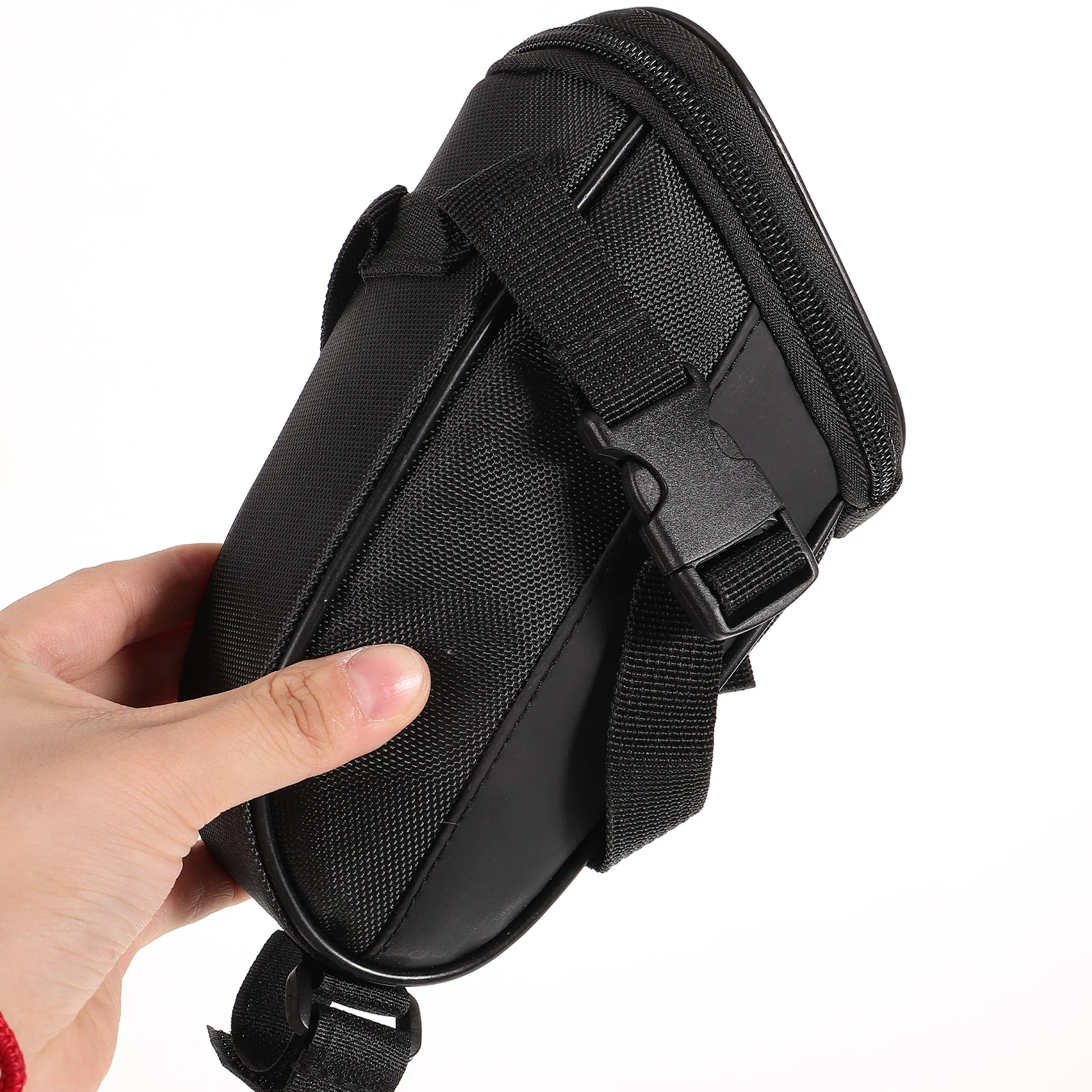 Bike Saddle Bag Multifunctional Lightweight Cycling Storage Pouch Reflective Design Thickened Buckle for Mountain Road City