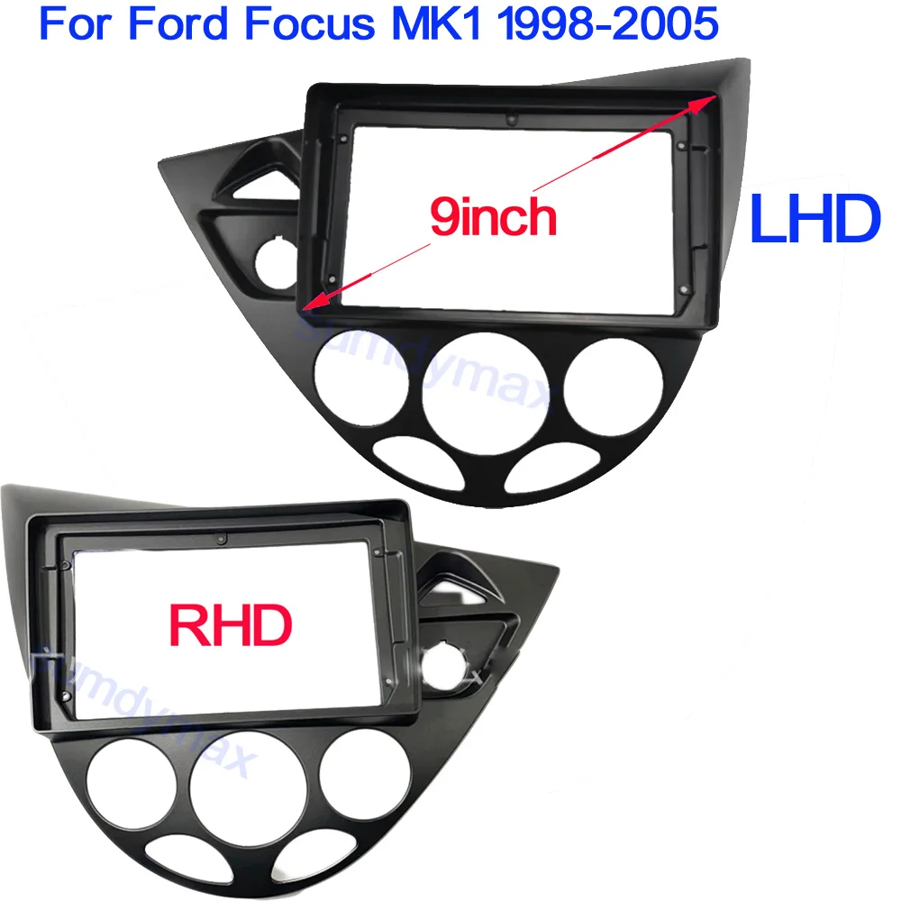 

9Inch 2 Din Car Radio Fascia For Ford Focus MK1 1998-2004 LHD RHD car Panel Dash Frame