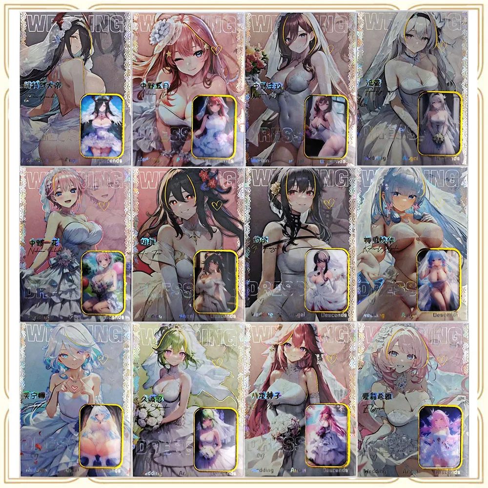 Anime Goddess Story HJ Nakano Itsuki Elysia Firefly Furina Kuki Shinobu Boy Games Toys Birthday Gift Board Game Collectible Card