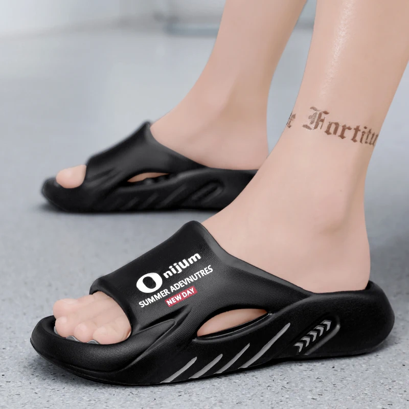 Neue Massage-Hausschuhe für Herren, Indoor-Outdoor-Sandalen, Strand-Freizeitschuhe, bequeme Slides für Herren und Damen, Hausschuhe in großen Größen 46 47 – Detail 5