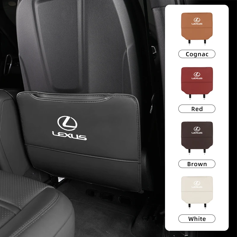 مقعد السيارة المضادة للركلة وسادة جلدية غطاء حامي المقعد اكسسوارات لكزس CT ES GS NX IS250 CT200h IS300h ES300h RX400h NX300h I #6