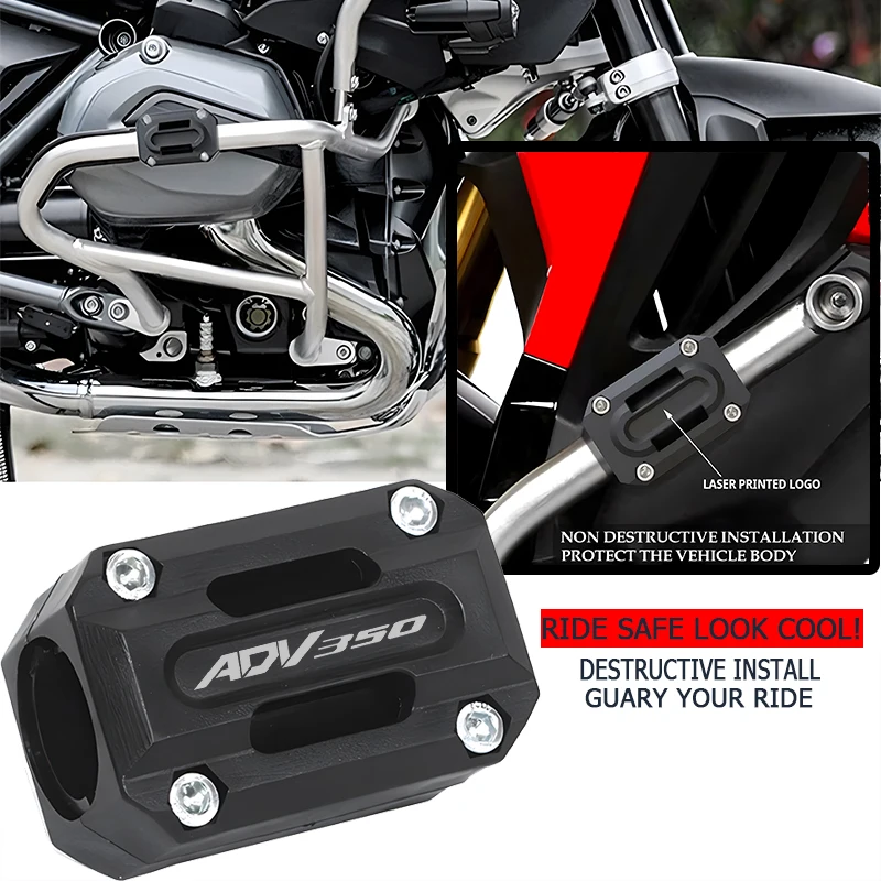 حماية من السقوط ADV350 تحطم القضبان كتلة محرك الحرس واقي مصد السيارة لهوندا 350Adv ADV 350 2020 2021 2022 اكسسوارات
