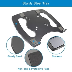 100x100mm Laptop VESA Mount Tray, Vented Notebook Tray,Laptop Holder Arm Mount Dropship