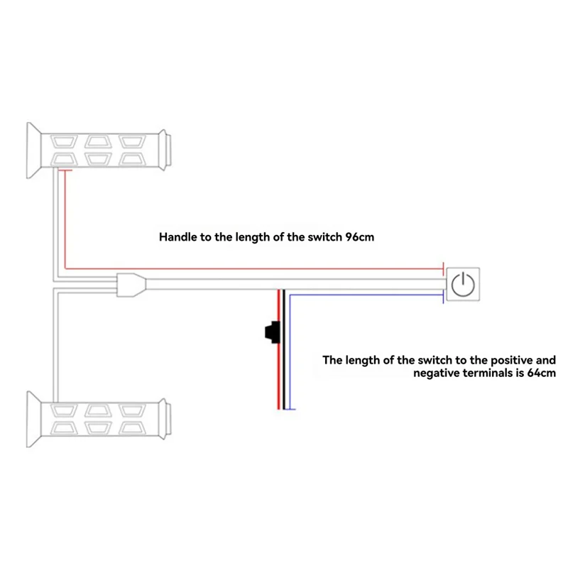 

A20K-Waterproof ATV Handlebar Heater With Adjustable Temperature Hand Warmer Grip For Motorcycles