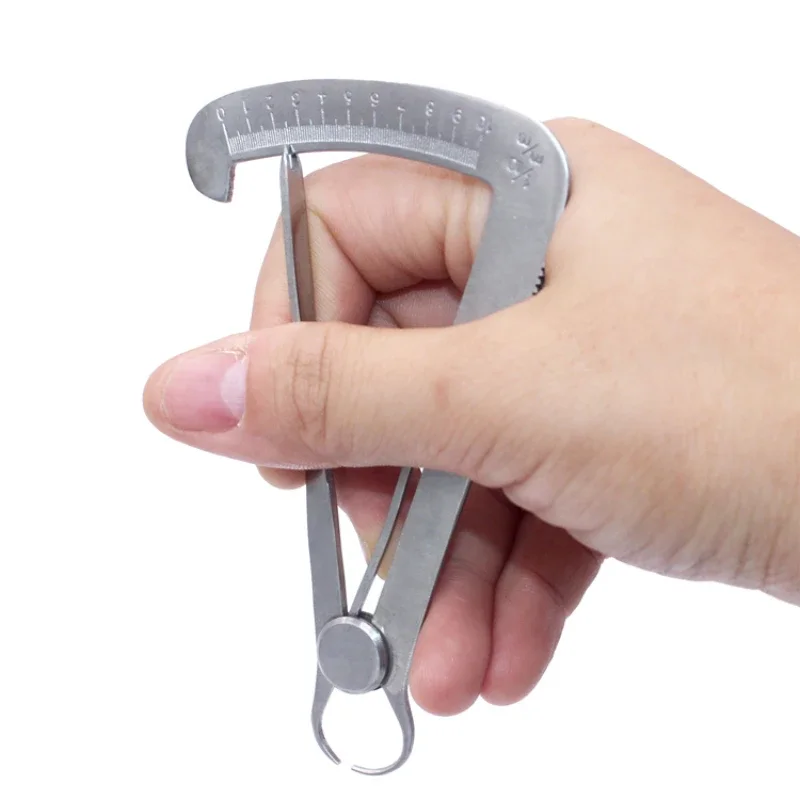 

0-10mm Inside Calipers Stainless Steel Degree Gauge Measuring Diamonds Jewelry Tool