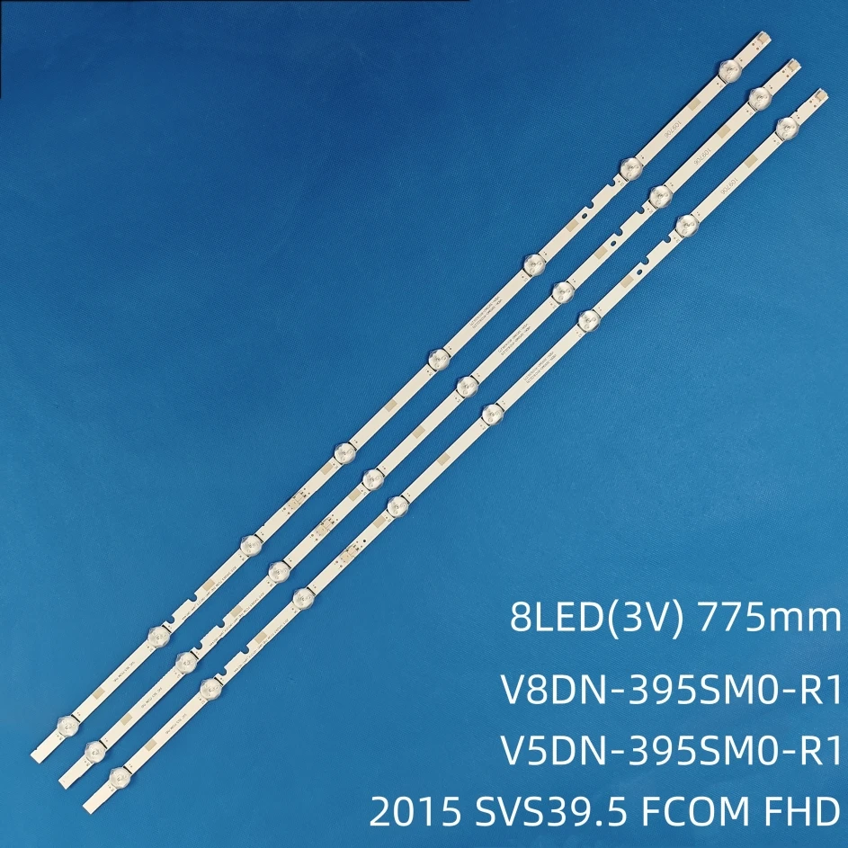 3 stücke led-hintergrundbeleuchtung streifen für Sa msung UE40J5200AW UE40J5200 V5DN-395SM0-R2 R3 BN96-37622A LM41-00144A 00121X 2015 SVS 39,5 FCOM