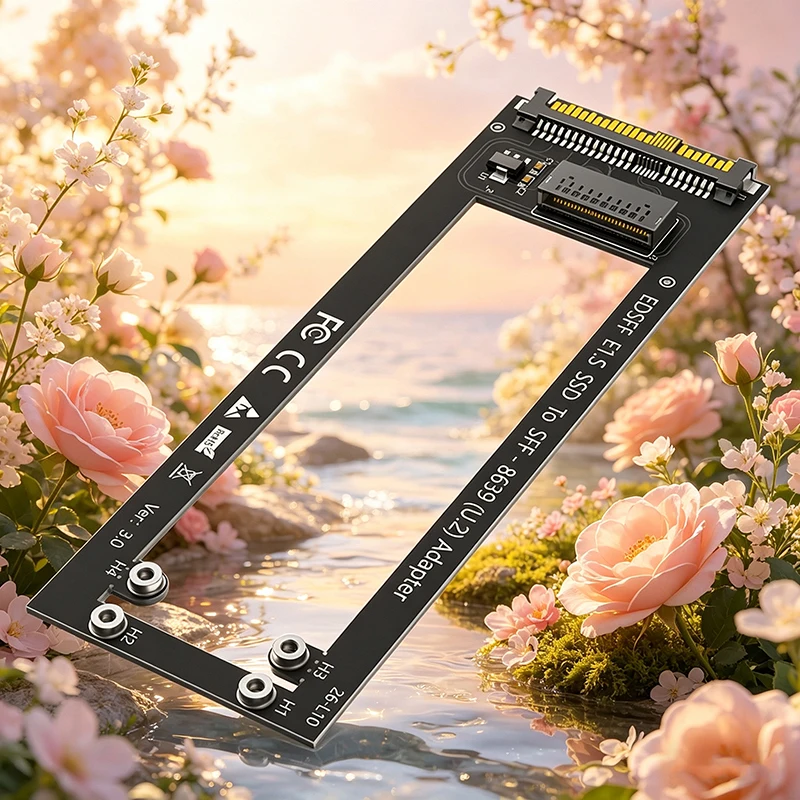 

Адаптер-переходник NVMe Ruler EDSFF GEN-Z E1.S SSD на U.2 SFF-8639 для SSD EDSFF 1U (9,5 мм/15 мм/25 мм) — короткая карта расширения/райзер