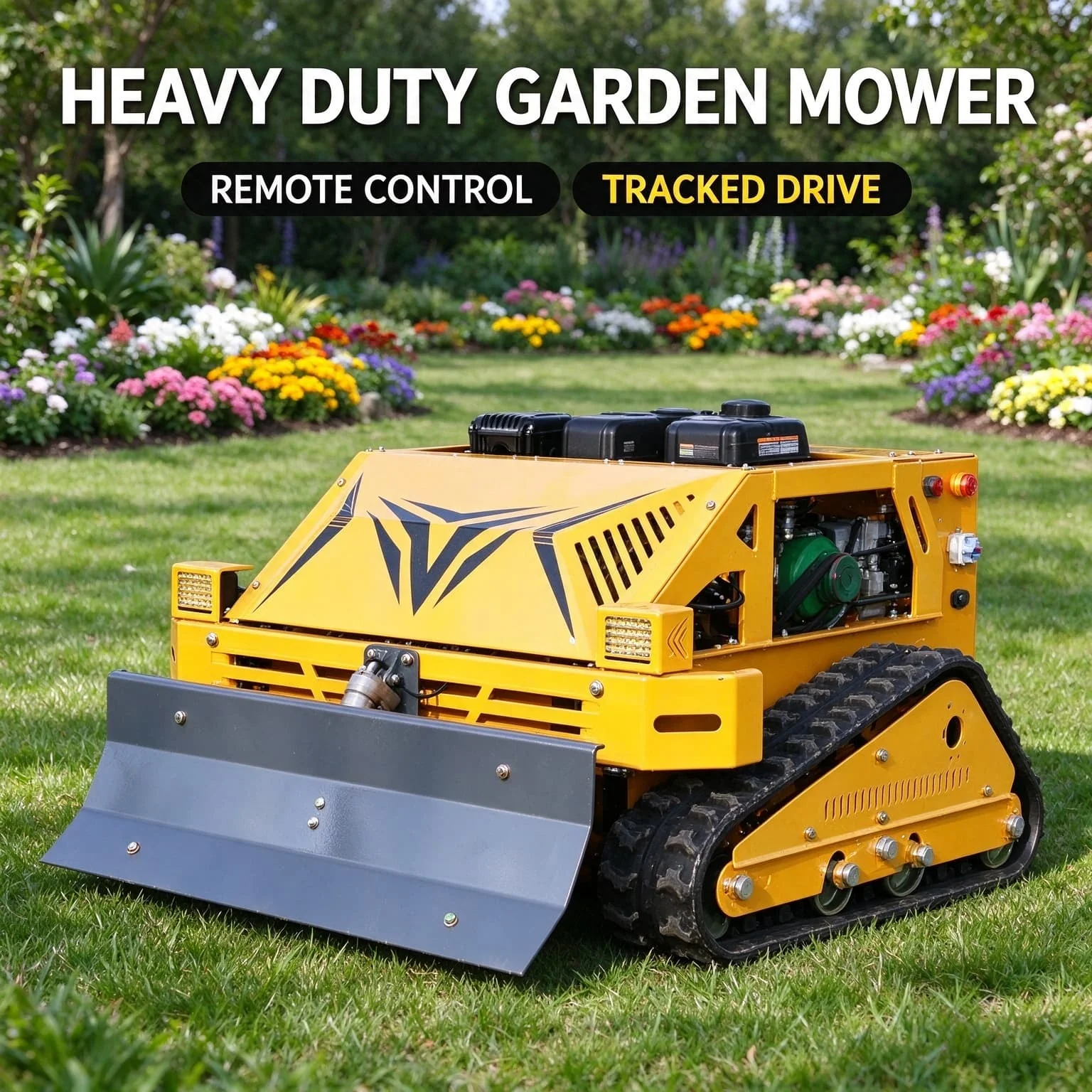 Customized radio-controlled lawn mower RC lawn mower automatic cordless gps garden grass cutter electric smart navigation mower