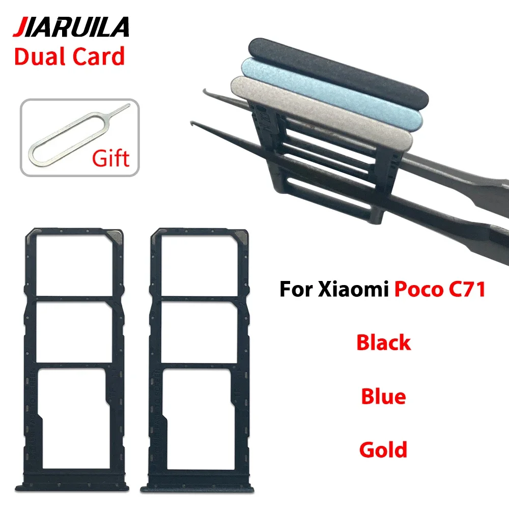 For xiaomi Poco C71 SIM Card Tray Slot Holder Adapter Accessories
