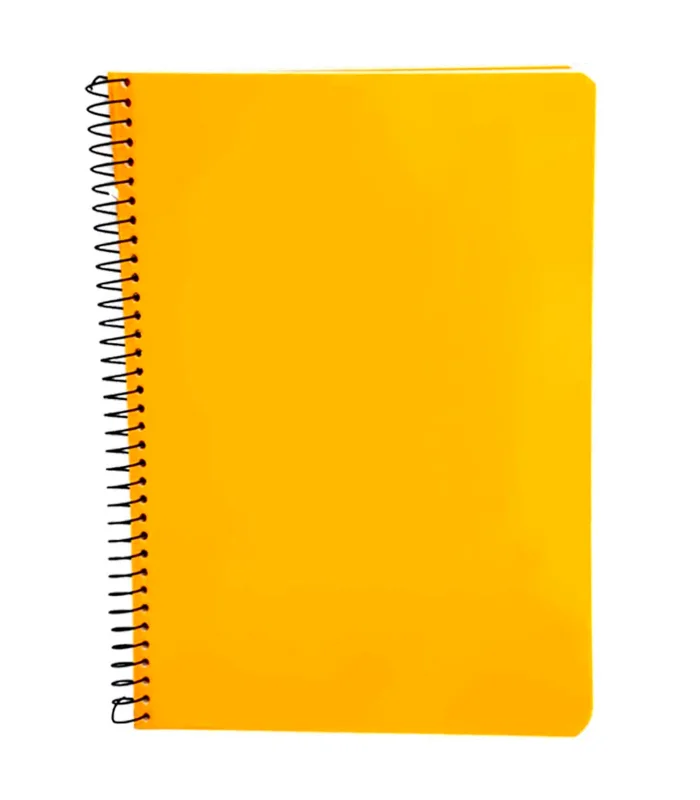 Tradineur A4 Notebook with Blank Sheets, Slip, Spiral Binding and Hardcover, folio Size Notebook, Notepad