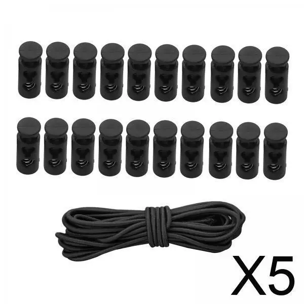 

Cord Locks End Spring Stoppers with Nylon Elastic Bungee Cord for Luggage Bag Lock Accessories and Outdoor Gear