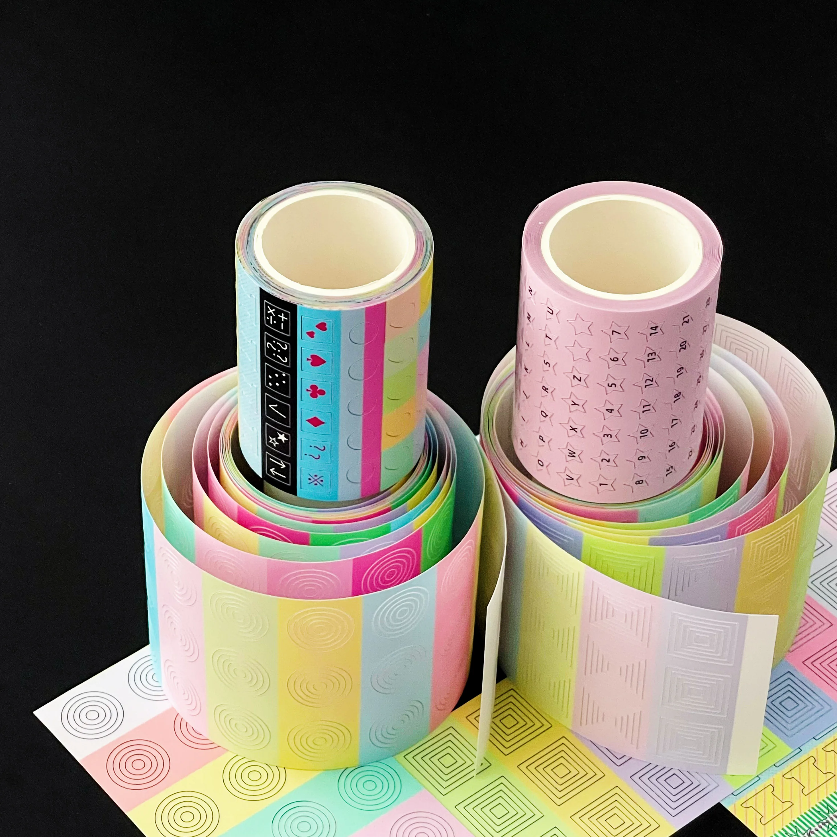 

Korean Style Concentric Circles Sticker Roll Card Sticker Scrapbook Stickers Decorative Stickers Basic Journal Collage