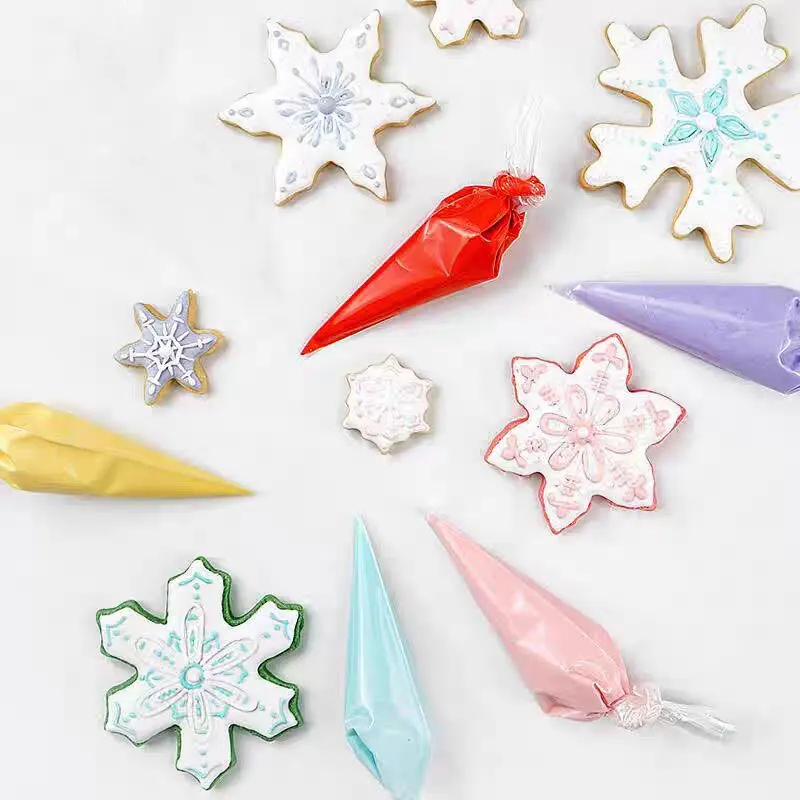 أكياس الأنابيب 100 قطعة أكياس الأنابيب الصغيرة القابل للتصرف أكياس الأنابيب المعجنات لأكياس الثلج كريم صقيع لتزيين كعكة الحلوى