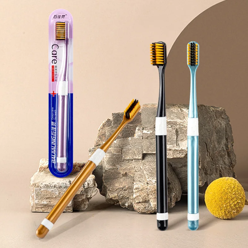 Soft-bristled toothbrush for adults, independent package, soft-bristled toothbrush, family package
