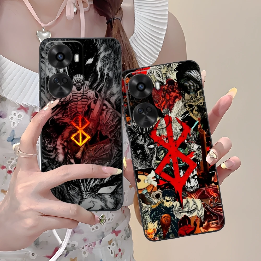 Painting B-Berserks Mobile Cell Phone Case for Huawei Nova 12 11 10 9 8 7 Pro SE 5G Black Soft Phone Cover Shell