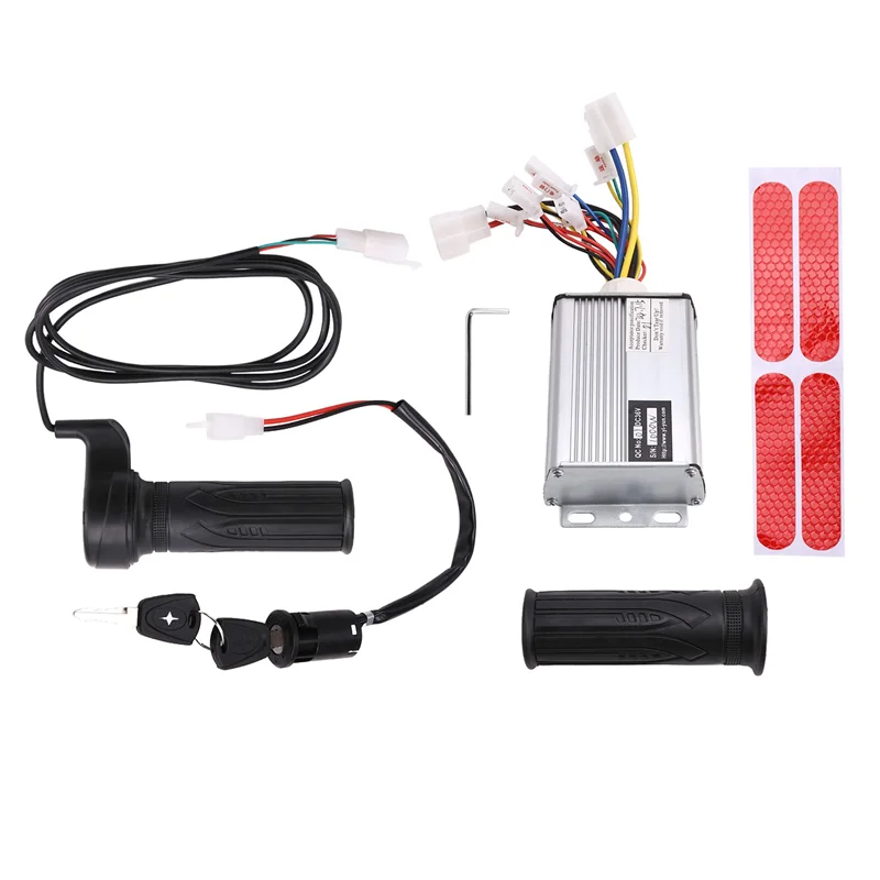 2025 Trend36v 1000W Electric Scooter Brush Controller +Throttle+Accelerator+Lock Kit For Electric Bike/Electric Scooter