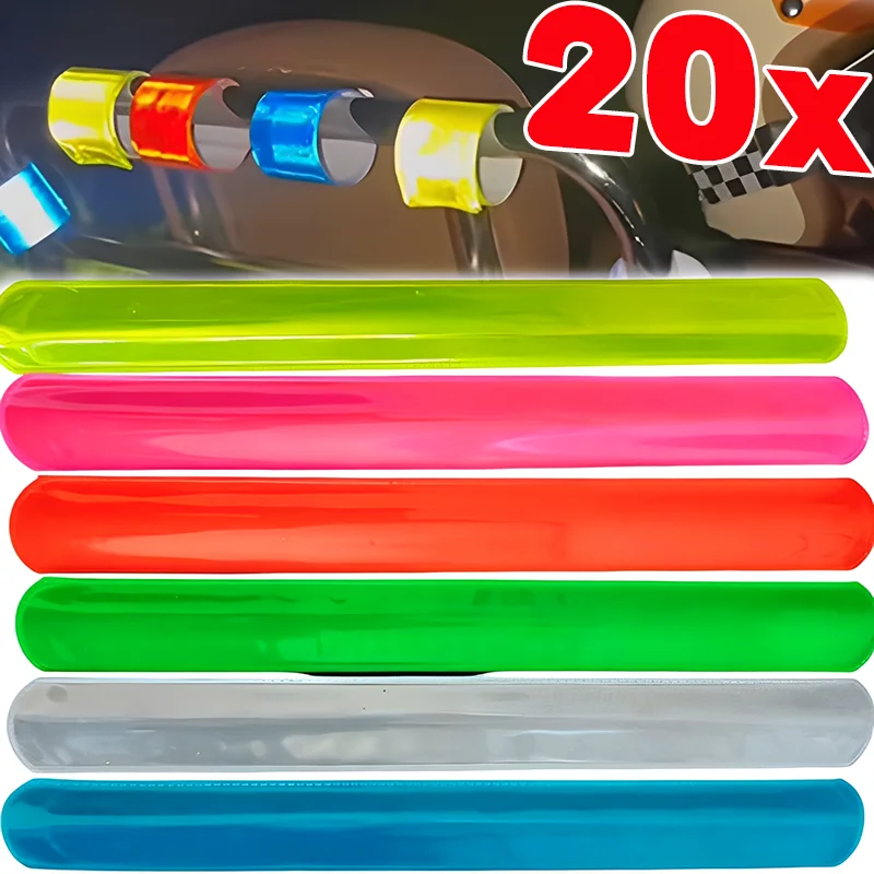 AliExpress NONE Night Safety Wristband Reflective Cycling Running Adjustable PVC Material for Outdoor Activities High Visibility Fluorescent