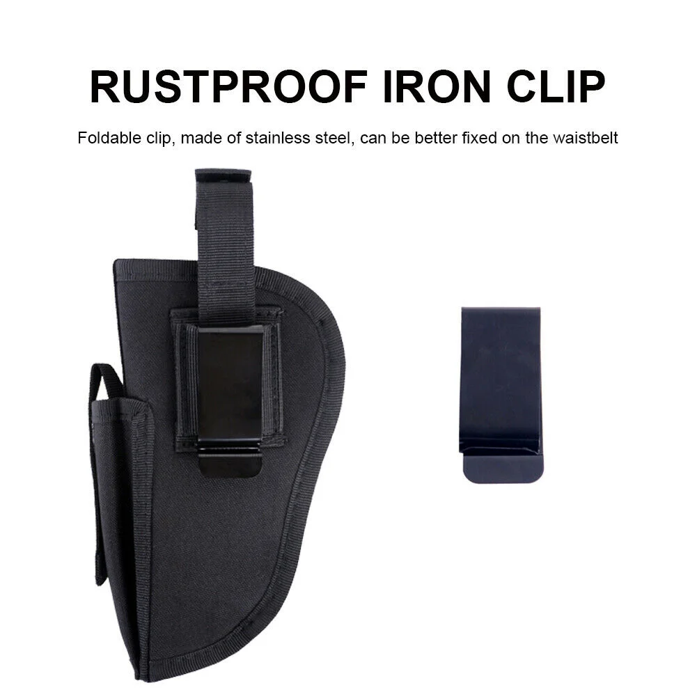 Militaire Gun Pouch Case Tactische MOLLE Gun Pouch Holster Links/Rechts Universele Handpistoolhouder Pouch Linkerhand Pistoolhouder