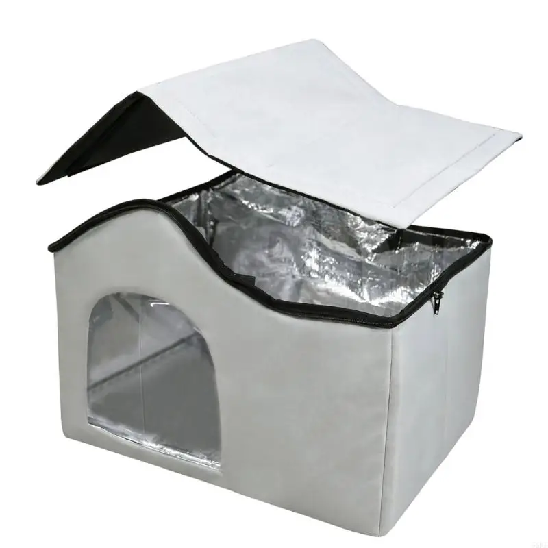 Portable Pet Cooling House, Cats Cave Shelter for Quiet Daily Use, Spacious Cooling Cover for Bedroom and Living Room Home