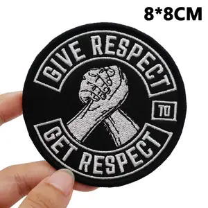 Patches mit Rückenhaken für Kleidung, Nähetikett, Punkbiker, Band, Rock, Embleme, Applika bestickt 8 Hauptverkauf Motard Stickerei - №8