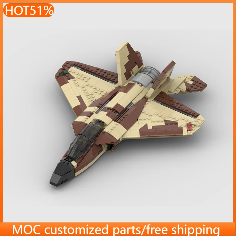 

644 PCS Customize Desert-camo Power Jet MOC Customize Modular Building Block Educational Model Kids DIY Boys Toy Christmas Gift