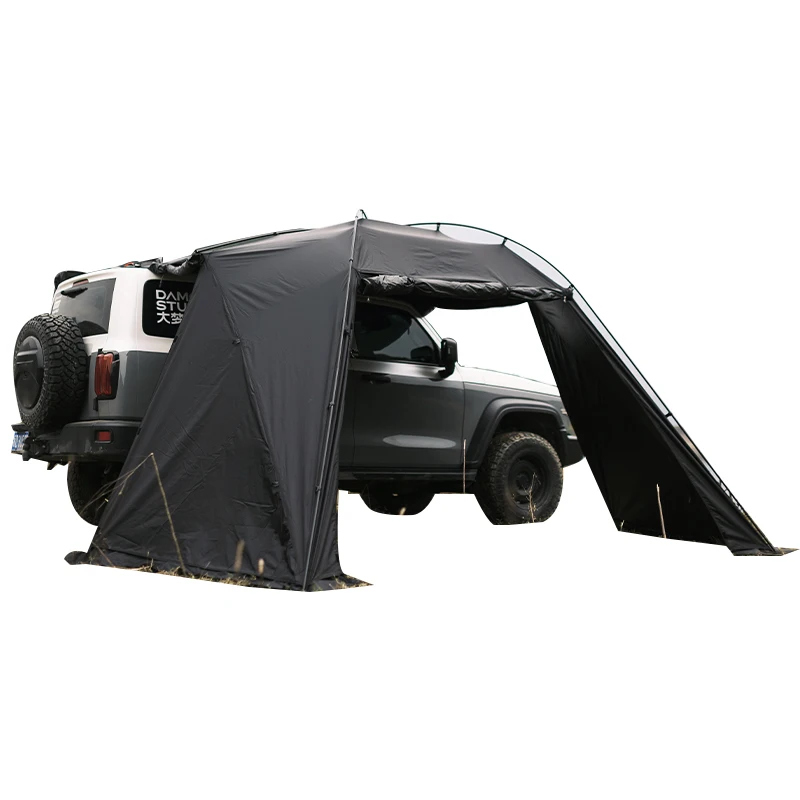 Outdoor Waterproof Car Tarp Self-Driving Tour Rear Extension Canopy Carside Tent for Outdoor Adventures