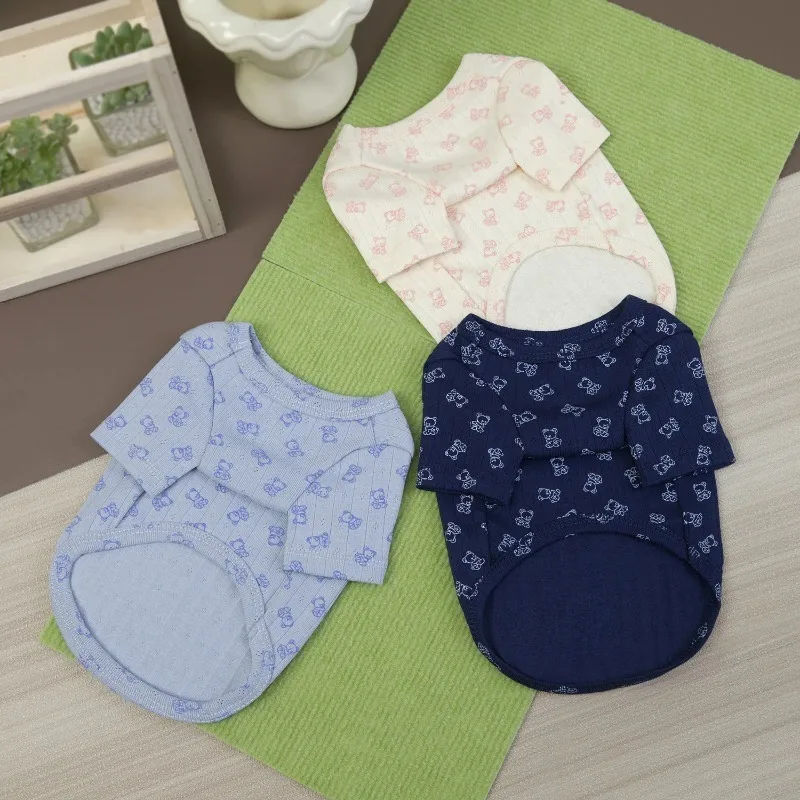 

XS-2XL Autumn Winter Dog Clothes Pet Fashion Small Medium Dogs Apparel Cats Warm Comfortable High Quality Ropa Perro Base Shirt