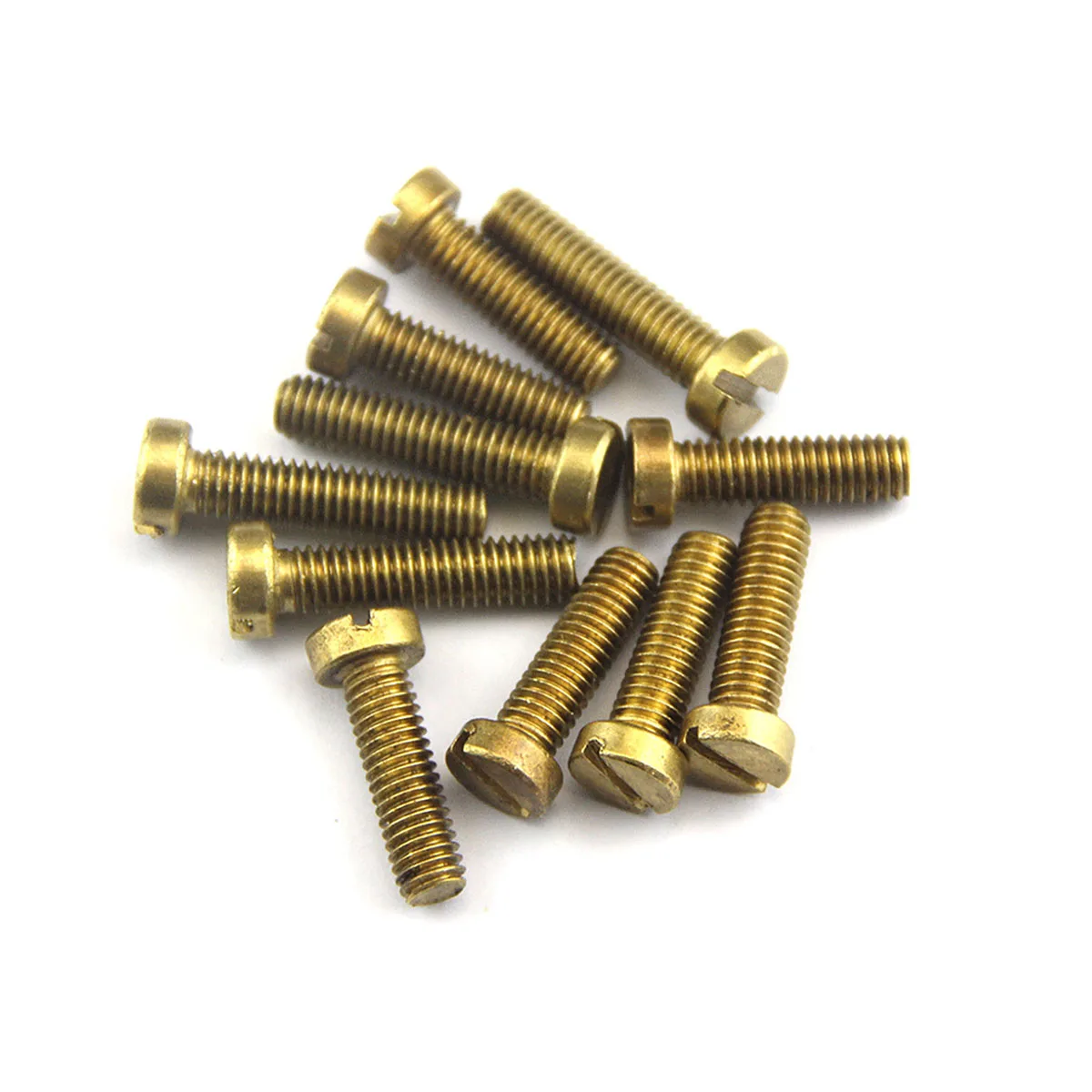 Brass Flat Head Slotted Screw  M2-M6