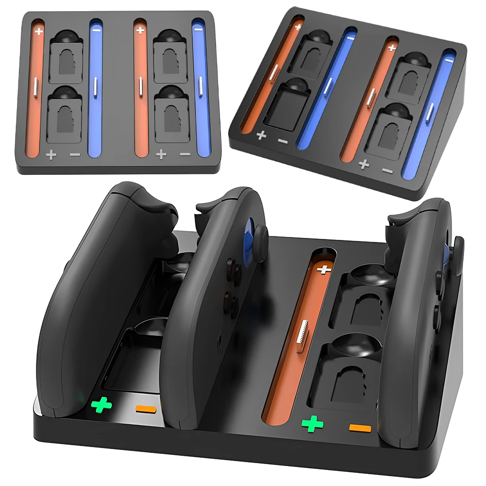 

For Switch 2 Joy-con Charging Dock Station W/ Charging Cord Charging Station Charges Up To 4 Controllers for Switch 2 Stand