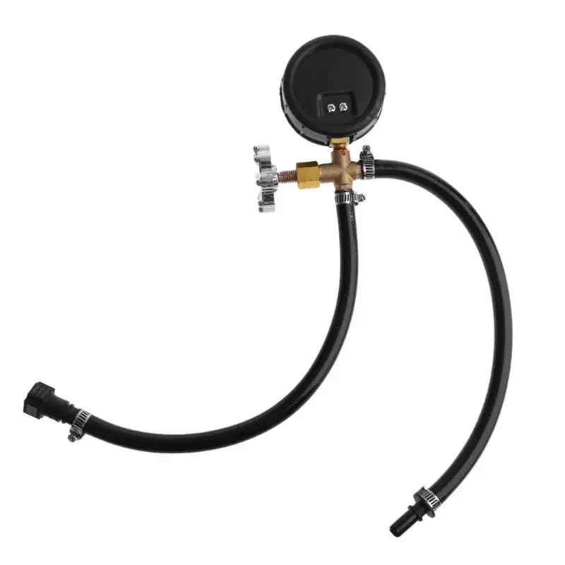 

Quick Connected Fuel Injection Pump Pressure Tester Gauge with Valve 0-100PSI