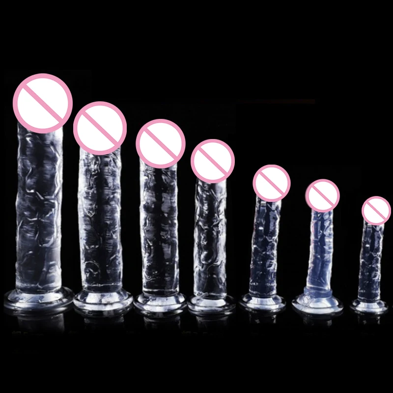 7 Size Realistic Dildo Jelly Penis Suction Cup Dildo Big Dick Female Masturbator Clitoral Stimulator Lesbian Sex Toys For Women