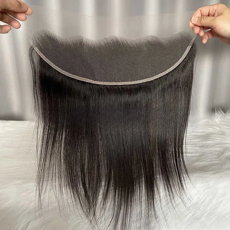 

12-20 Inch Straight Human Hair 13x4 HD Lace Frontal Natural Color Human Hair Brazilian Virgin Remy for Women Daily Hairstyle