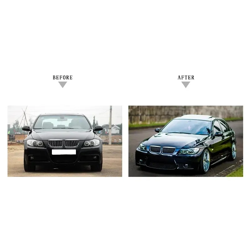 Hot sale car bumper For  3 Series E90 Modified M3 style bumper with grill and side skirt Body kit 2005-2008 - Image 3