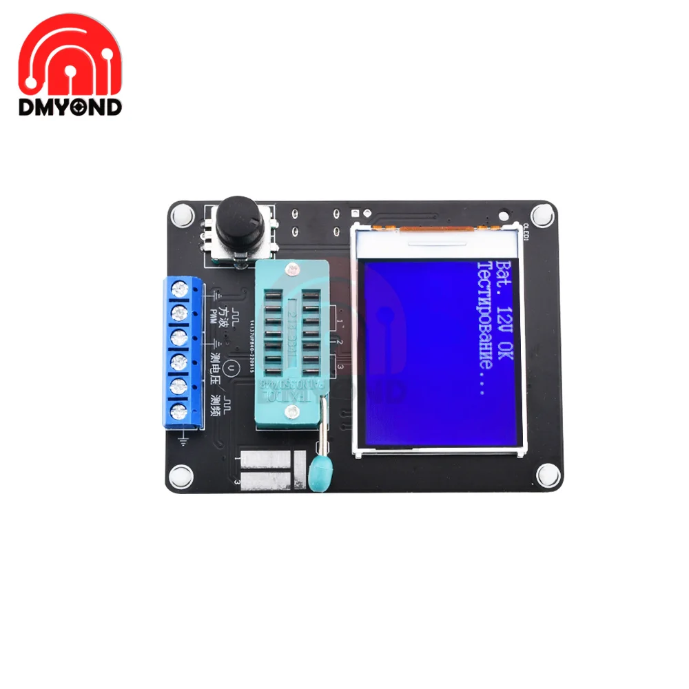 Yeni GM328 gm3transistor transistör test cihazı LCR diyot kapasite ESR gerilim frekans metre PWM DIY kiti tip-c şarj dijital Multimete