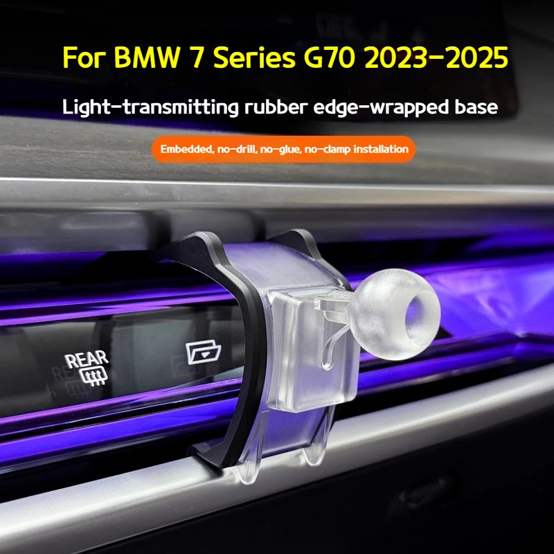 

For BMW 2 3 4 5 7 seriesi3i4 IX X3X4X5X6X7 F44 G20 G26 G70 G60 G30 G05 G06 G07 G45 Navigation air outlet mobile phone stand base