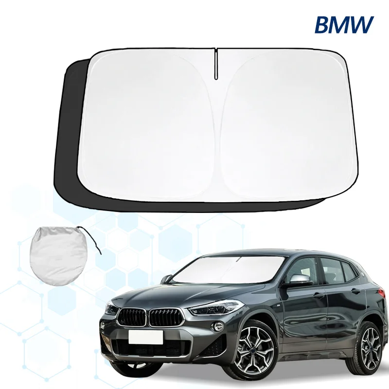 For BMW X2 F39 2018-2022 Windshield Sun Shade Sunshade Sun Visor Protector Foldable Blocks UV Rays Keep Car Cooler 