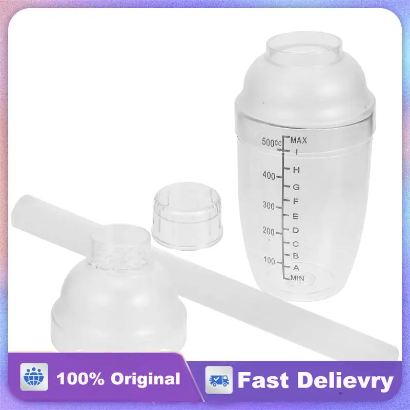 

Coffee Shaker Set Transparent Lemon Tea Mixer Measuring Cup Bartender Tool PP Material For Milk Tea Vendors