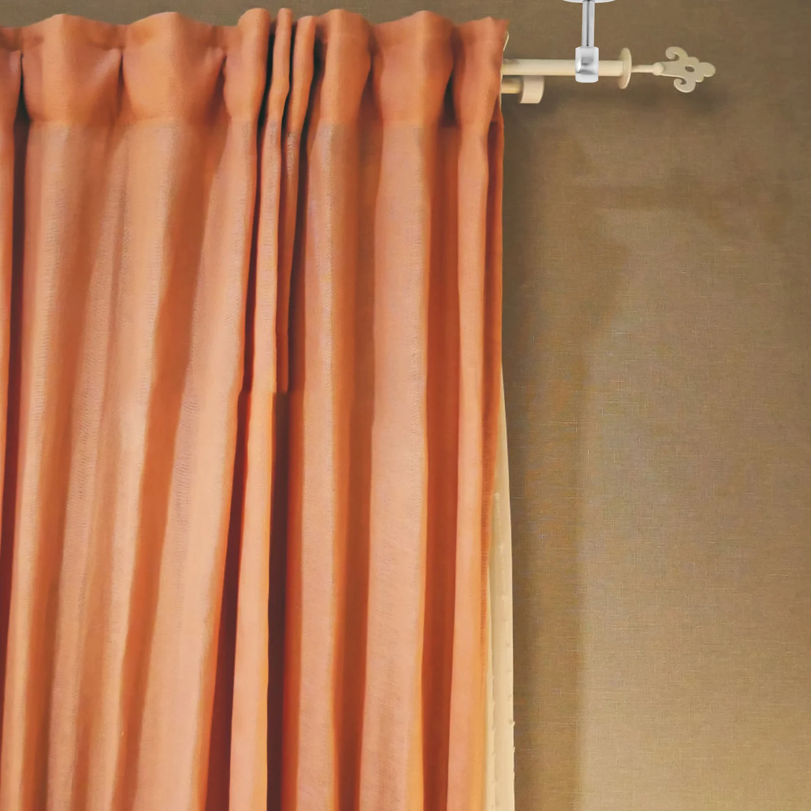 

2Pcs Stainless Steel Wardrobe Rod Socket Heavy Duty Closet Rod Holder Shower Curtain Hanging Bracket Wall Ceiling Mount Rust