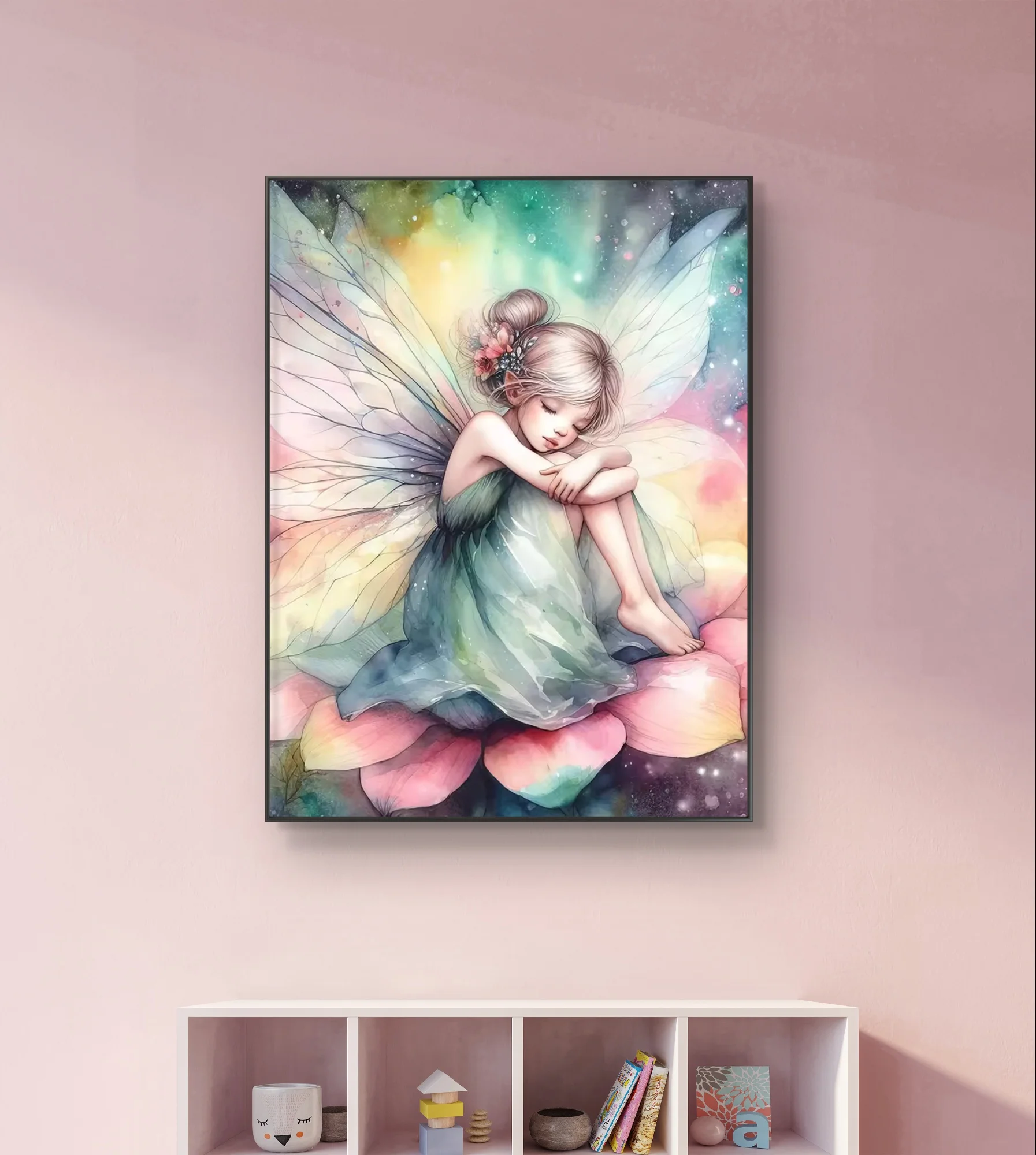 

Flying elves DIY diamond embroidery round/square diamond painting butterfly fairy home decoration beginner handicraft