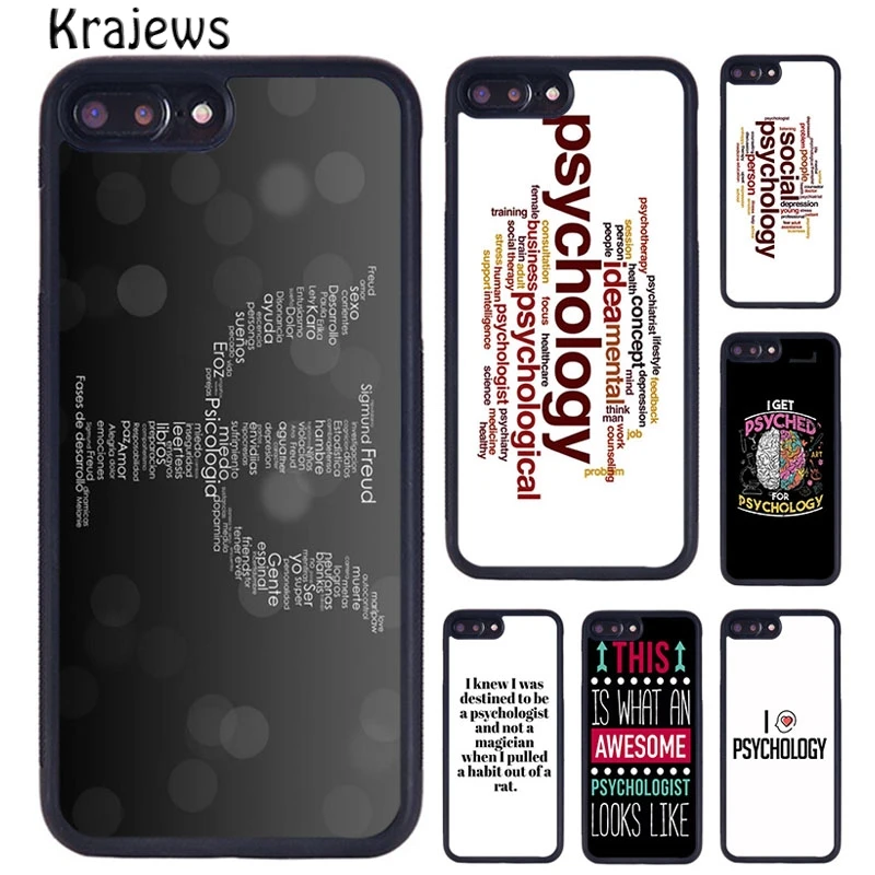 Krajews Awesome Psychologist Profession Psychology Phone Case For iPhone 16 15 14 plus X XR XS 11 12 13 pro max coque