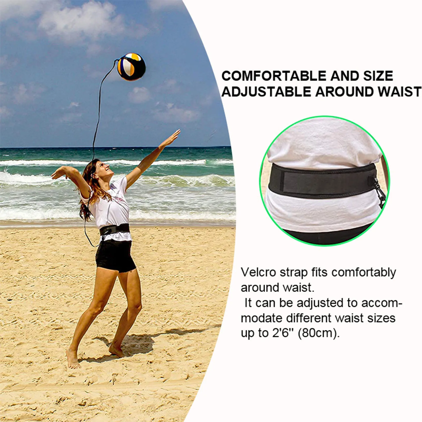 Beach Volleyball Training Belt Increases Agility and Coordination Training Belt Gift for Beach Volleyball Lovers