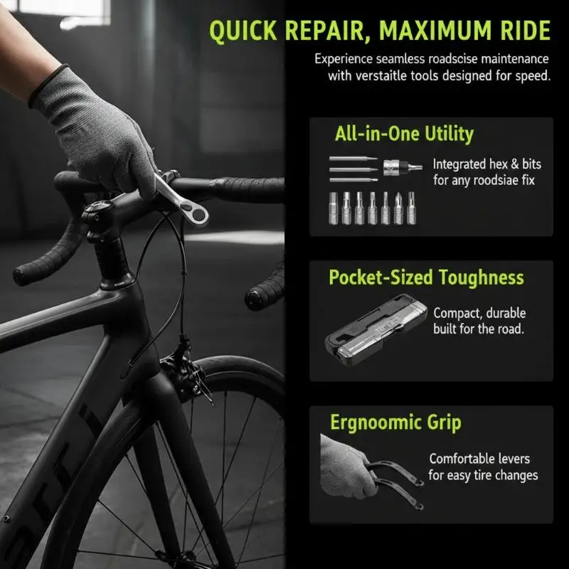 

1Set Bike Allen Key Spanner Single-Ended Torque Ratchet Wrench Spanner Screwdriver Set Bicycle Hand Repair Tools