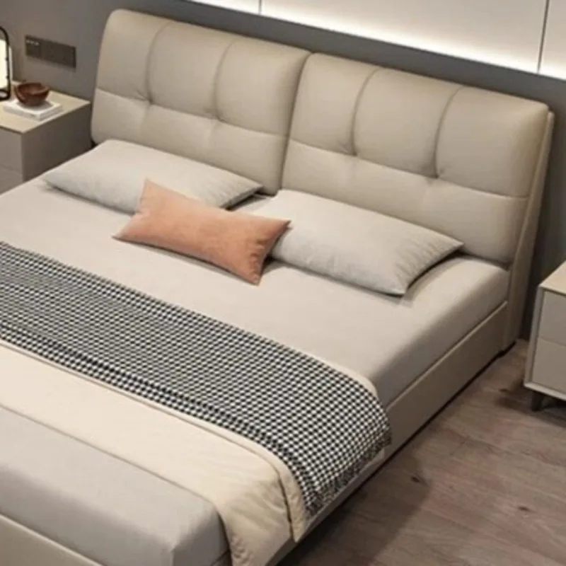 سرير حديث فريد من نوعه الحد الأدنى غرفة نوم فاخرة سرير فاخر تخزين النوم Camas De Matrimonio Dormitorio أثاث منزلي
